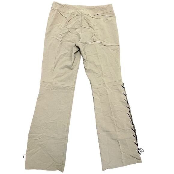 Tracy Evans Limited Vintage Tan Lace up Pants Size 9 - Picture 2 of 6